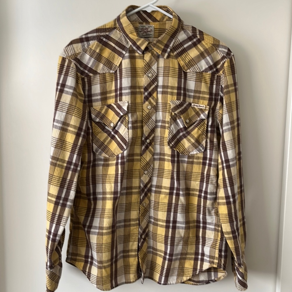 Lucky Brand long sleeve button up plaid